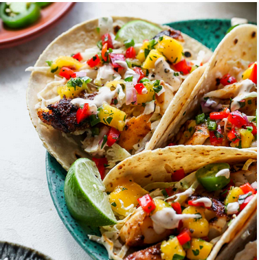Fish taco meal
